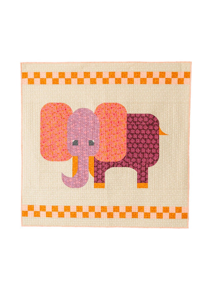 Sew Kind of Wonderful Tusker Quilt Pattern Finished Size: 54"x54"