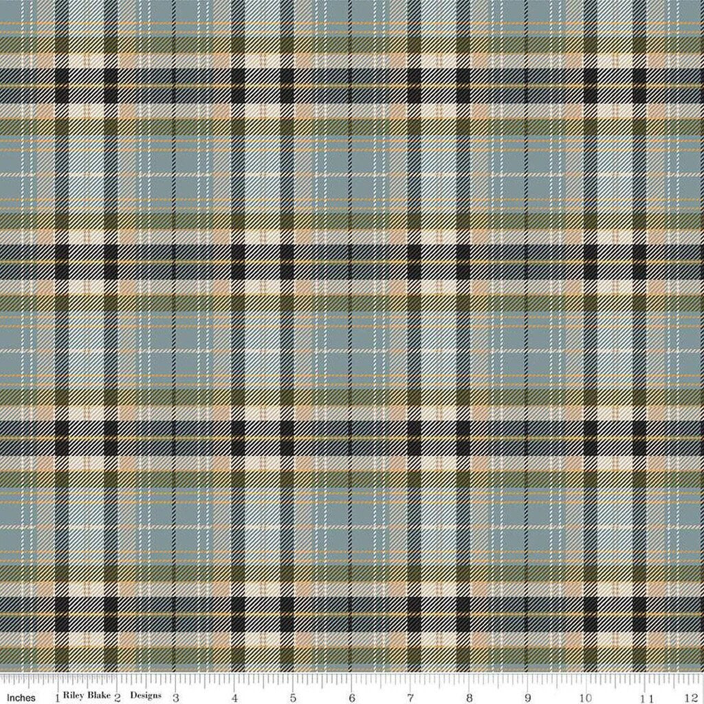 Riley Blake John Wayne Designs Fabric Collection Plaid on Storm Premium 100% Cotton Quilt Shop Quality Fabrics