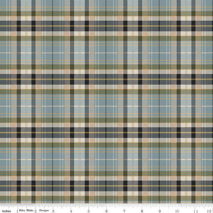 Riley Blake John Wayne Designs Fabric Collection Plaid on Storm Premium 100% Cotton Quilt Shop Quality Fabrics