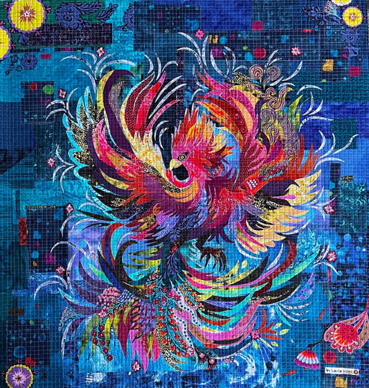 Laura Heine Phoenix Wall Quilt Pattern Finished Size: 36"x36"