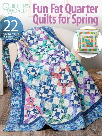 Quilter's World Fun Fat Quarter Quilts For Spring Quilt Pattern Book (11 Projects Per Book)