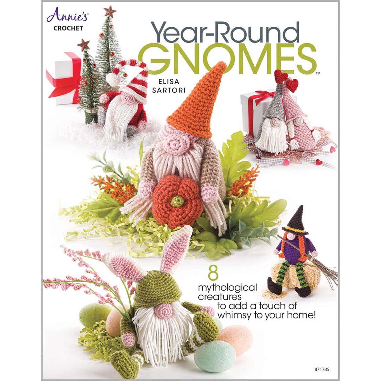 Annie's Crochet Year-Round Gnomes Crochet Pattern Book (8 mythological creatures per book)