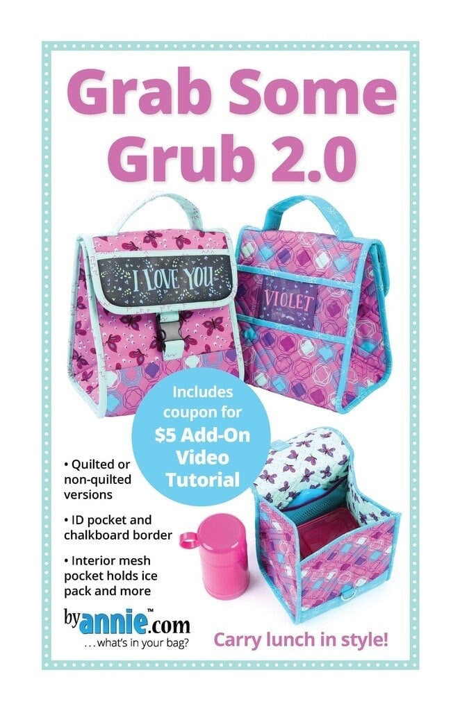 ByAnnie Grab Some Bag 2.0 Pattern (14 Colors of 18"x54" Mesh Packs Sold Separately)