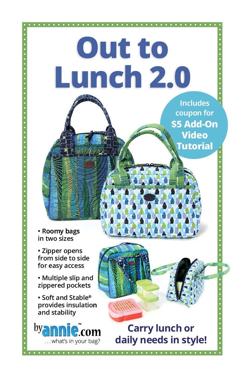 ByAnnie Out To Lunch Tote Pattern 2.0 (14 Colors of 18"x54" Mesh Packs Sold Separately)