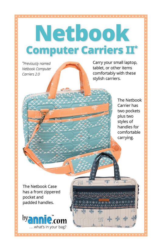 ByAnnie Netbook Computer Carrier II Pattern (2 Size Variations Per Pattern) (14 Colors of 18"x54" Mesh Packs Sold Separately)