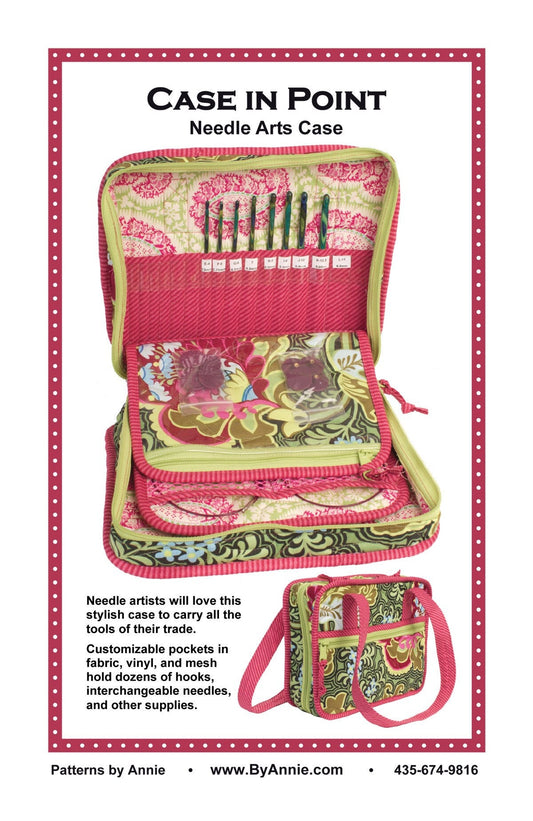 ByAnnie Case In Point Needle Art Carrier Pattern Finished Size: 8.5"x10.5"x3.5" (14 Colors of 18"x54" Mesh Packs Sold Separately)