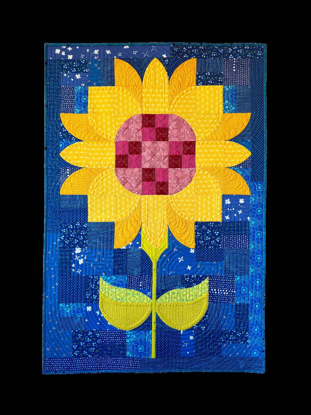 Sew Kind of Wonderful Posh Sunflower Quilt Pattern Finished Size: 28"x42"