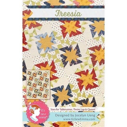 It's Sew Emma Freesia Quilt Pattern (4 Size Variations Per Pattern)