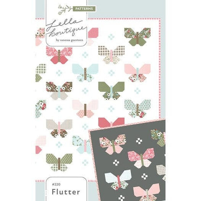 Lella Boutique Flutter Quilt Pattern Finished Size: 76.5" x 83.5"