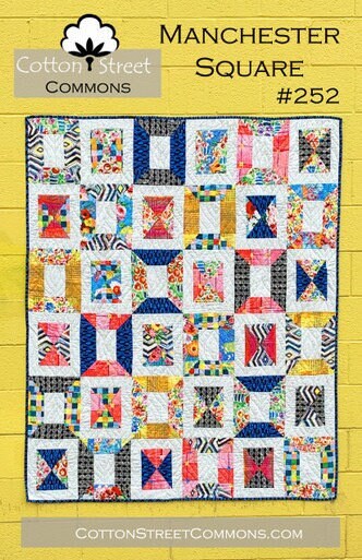 Cotton Street Commons Manchester Square Quilt Pattern Finished Size 60”x72”