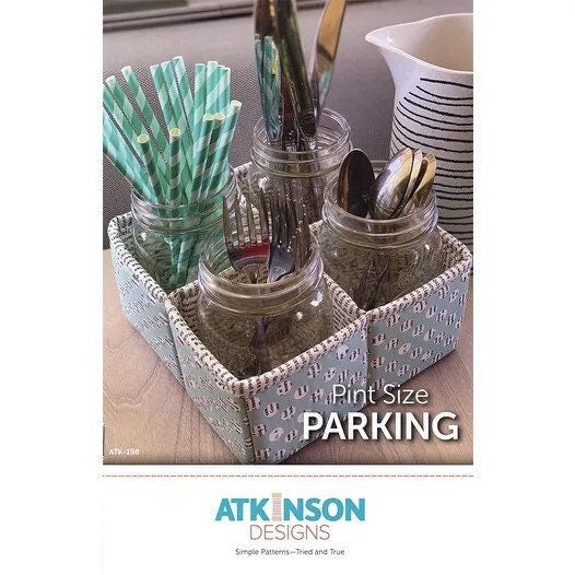 Atkinson Designs Pint-Sized Parking Carrier Pattern Finished Size: 7”x7”x3”