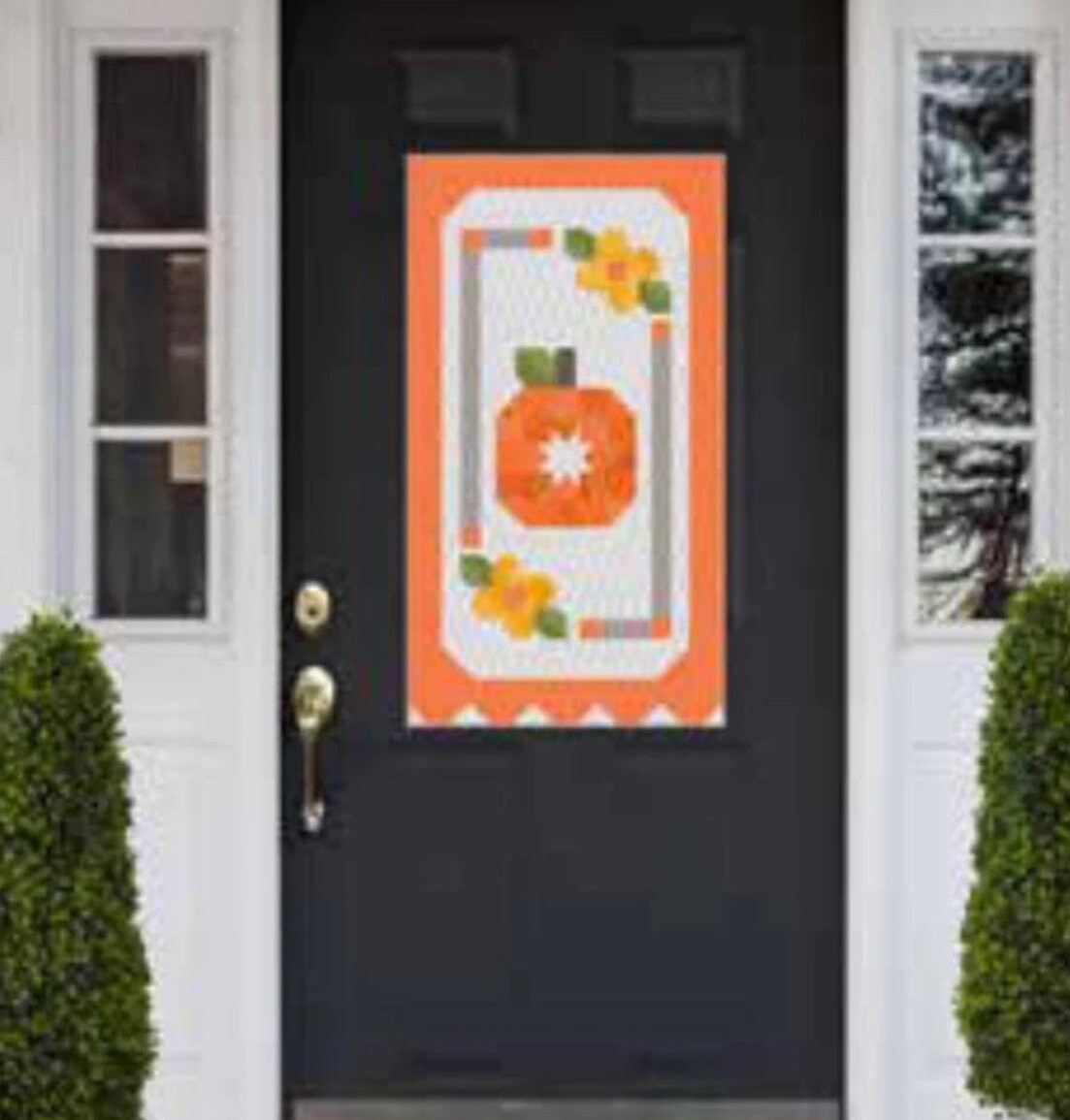 READY TO SHIP!! Riley Blake Door Banner of the Month July Hello Gourd-eous! Door Banner Kit (Finished Size 20"x36")