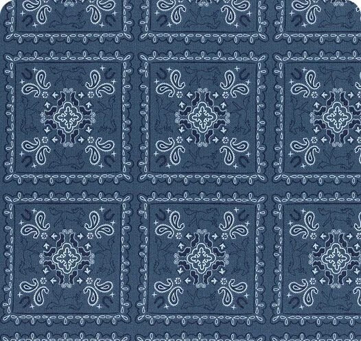 LAST BOLT!! Riley Blake Wild Rose Fabric Collection Bandanas on Denim Premium 100% Cotton Quilt Shop Quality Fabrics