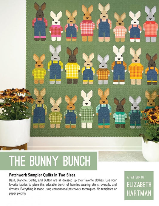 Elizabeth Hartman The Bunny Bunch Quilt Pattern Finished Size: 73"x75"