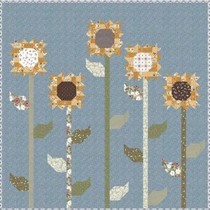 Lella Boutique Scrappy Sunflowers Quilt Pattern Finished Size: 66"x66"