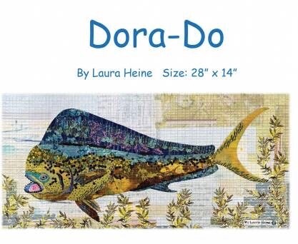 Laura Heine Dora-Do Wall Quilt Pattern Finished Size: 28"x14"