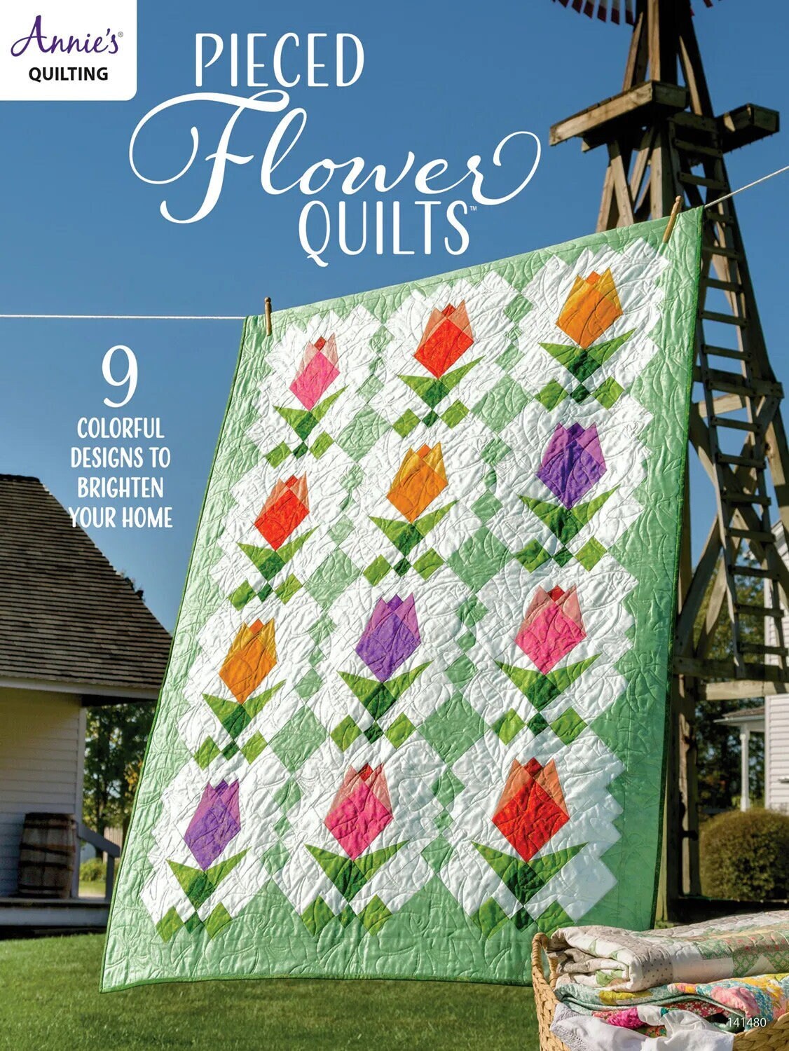 Annie's Quilting Pieced Flower Quilts Book (9 Projects Per Pattern Book)