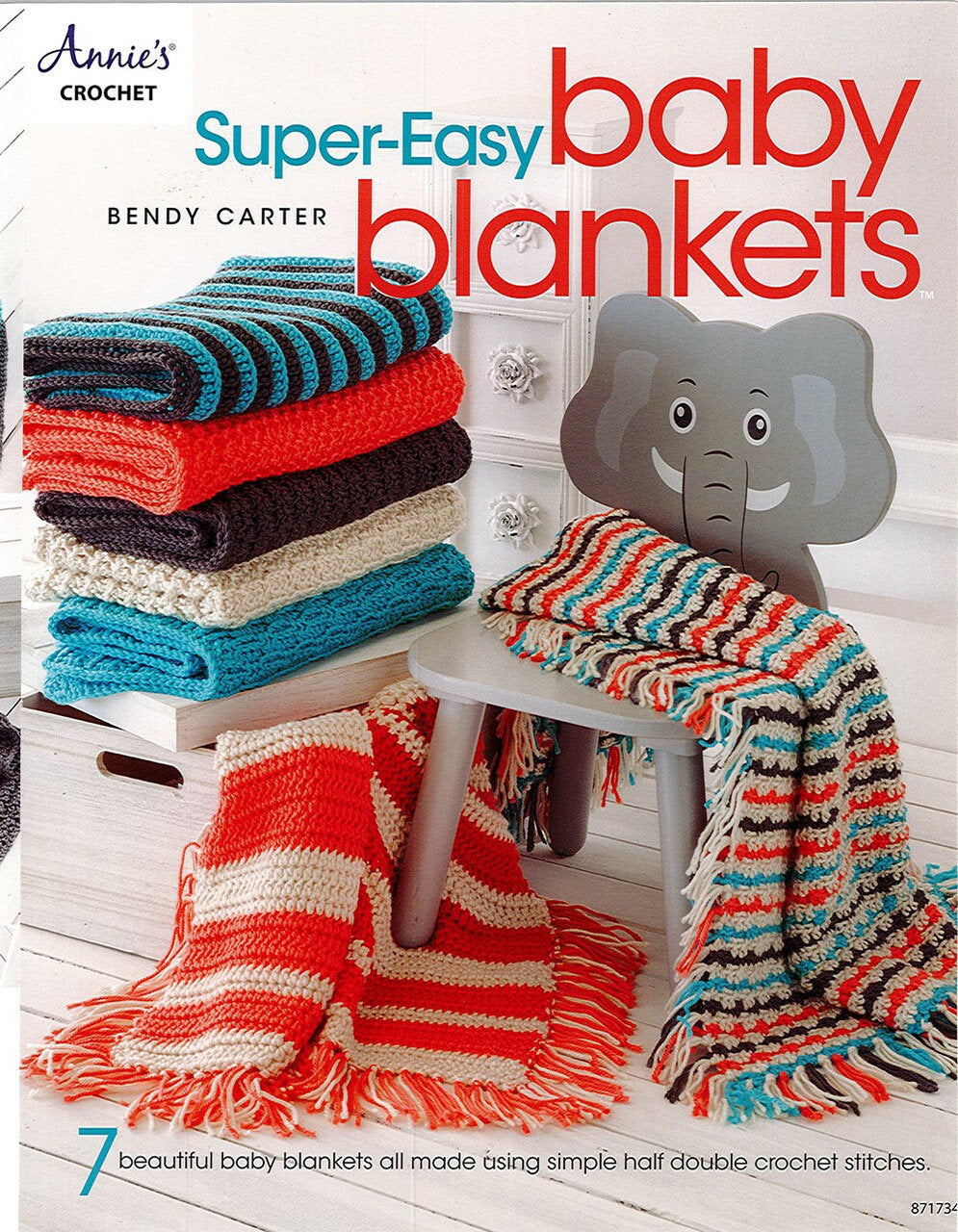 Annie's Crochet Super-Easy Baby Blankets Book (7 Projects Per Pattern Book)