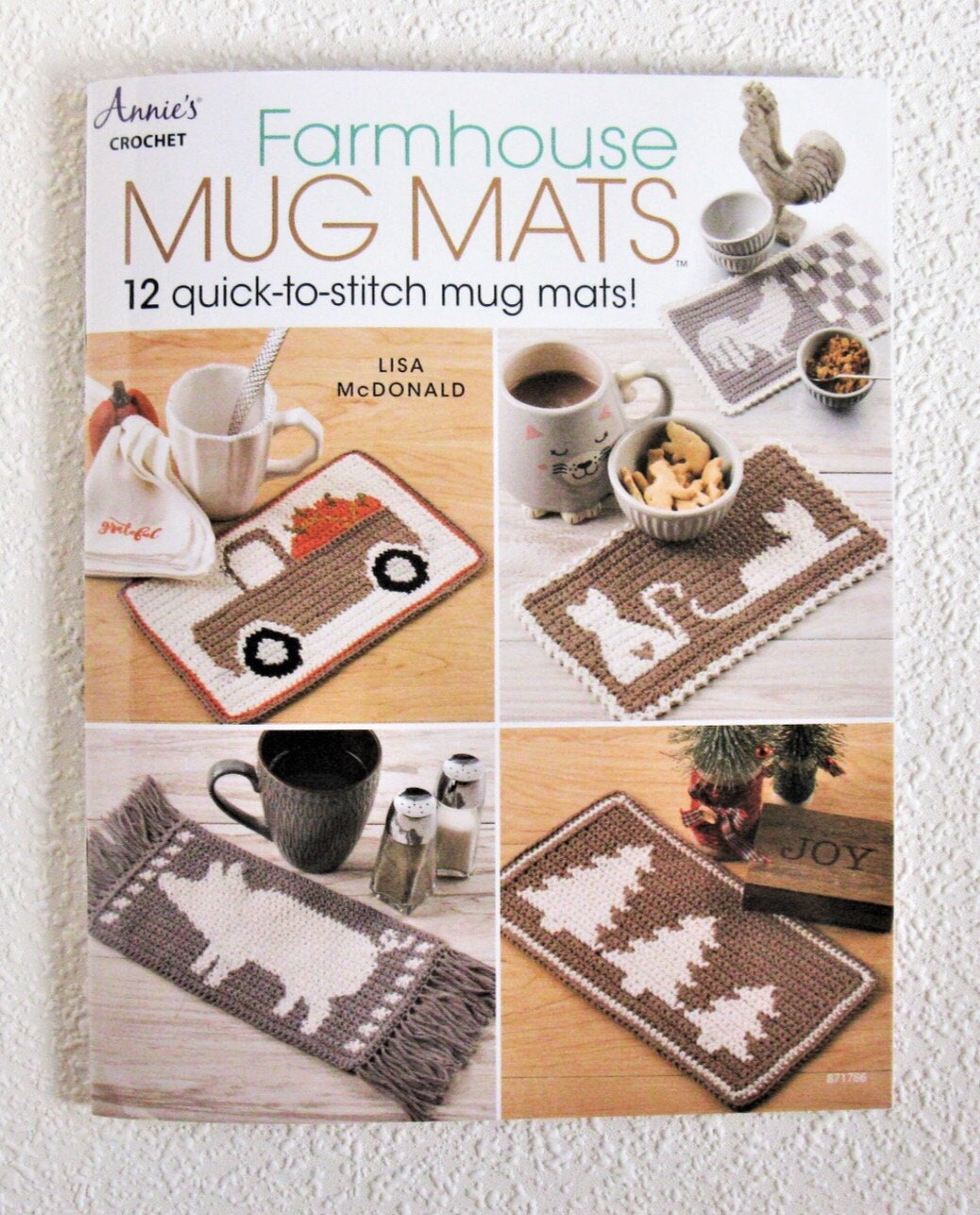 Annie's Crochet Farmhouse Mug Mats (12 Projects Per Pattern Book)