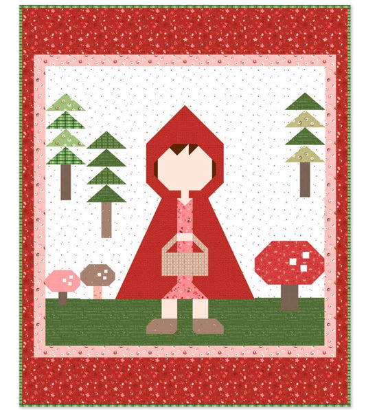 Riley Blake Little Red Quilt Kit Featuring Jennifer Long To Grandma's House Fabric Collection Finished Size: 57"x69"