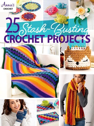 Annie's Crochet 25 Stash-Busting Crochet Projects Pattern Book (25 Projects Per Pattern Book)