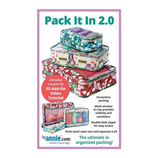 ByAnnie Pack It In 2.0 Pattern (14 Colors of 18"x54" Mesh Packs Sold Separately)