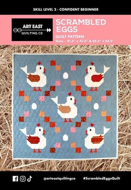 Art East Quilting Co. Scrambled Eggs Quilt Pattern (2 Size Variations Per Pattern)