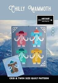 Art East Quilting Co. Chilly Mammoth Quilt Pattern (2 Size Variations Per Pattern)