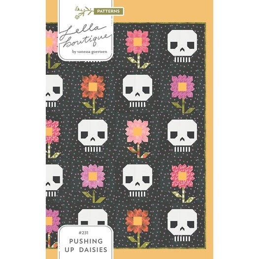 Lella Boutique Pushing Up Daisies Quilt Pattern Finished Size: 80.5" x 80.5"