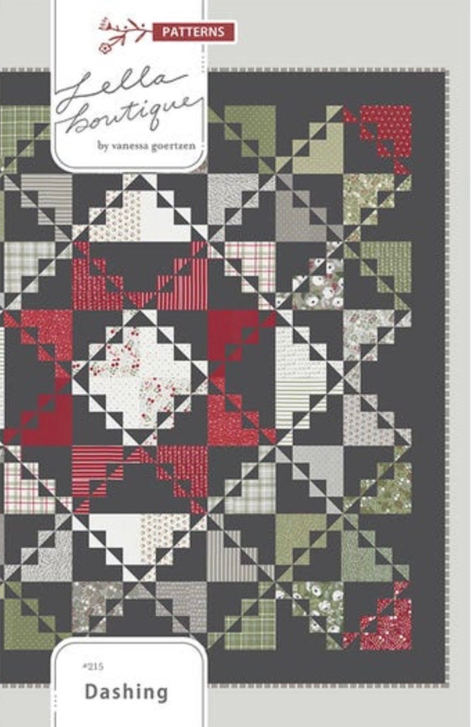 Lella Boutique Dashing Quilt Pattern (Finished Size: 72.5"x72.5")