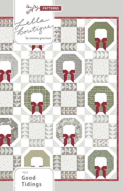 Lella Boutique Good Tidings Quilt Pattern Finished Size: 80.5"x80.5"