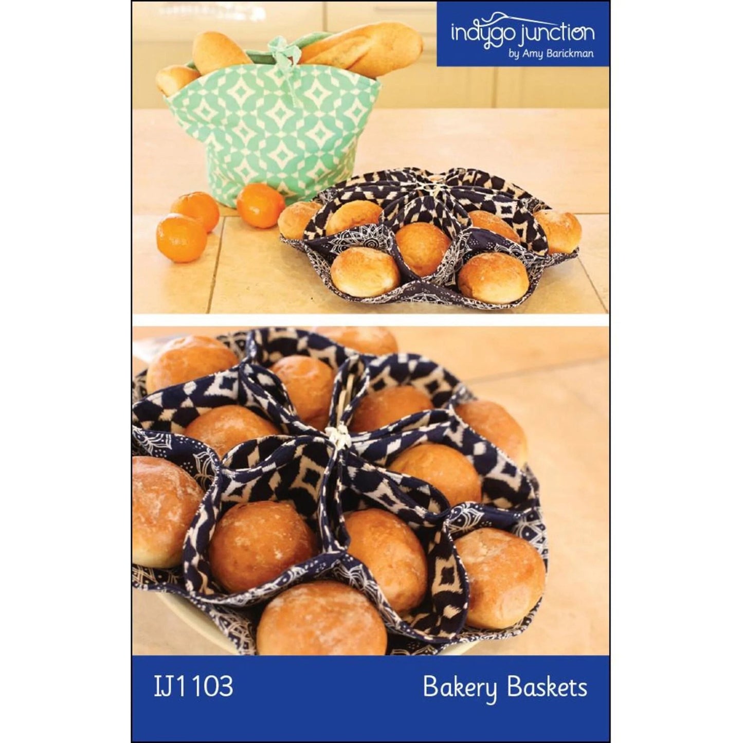 Indygo Junction Bakery Baskets Pattern (2 Size Variations Per Pattern)