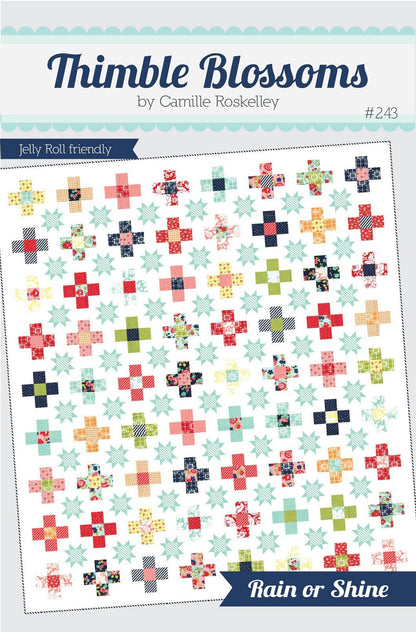 Thimble Blossoms Rain or Shine Quilt Pattern Finished Size: 66"x74"