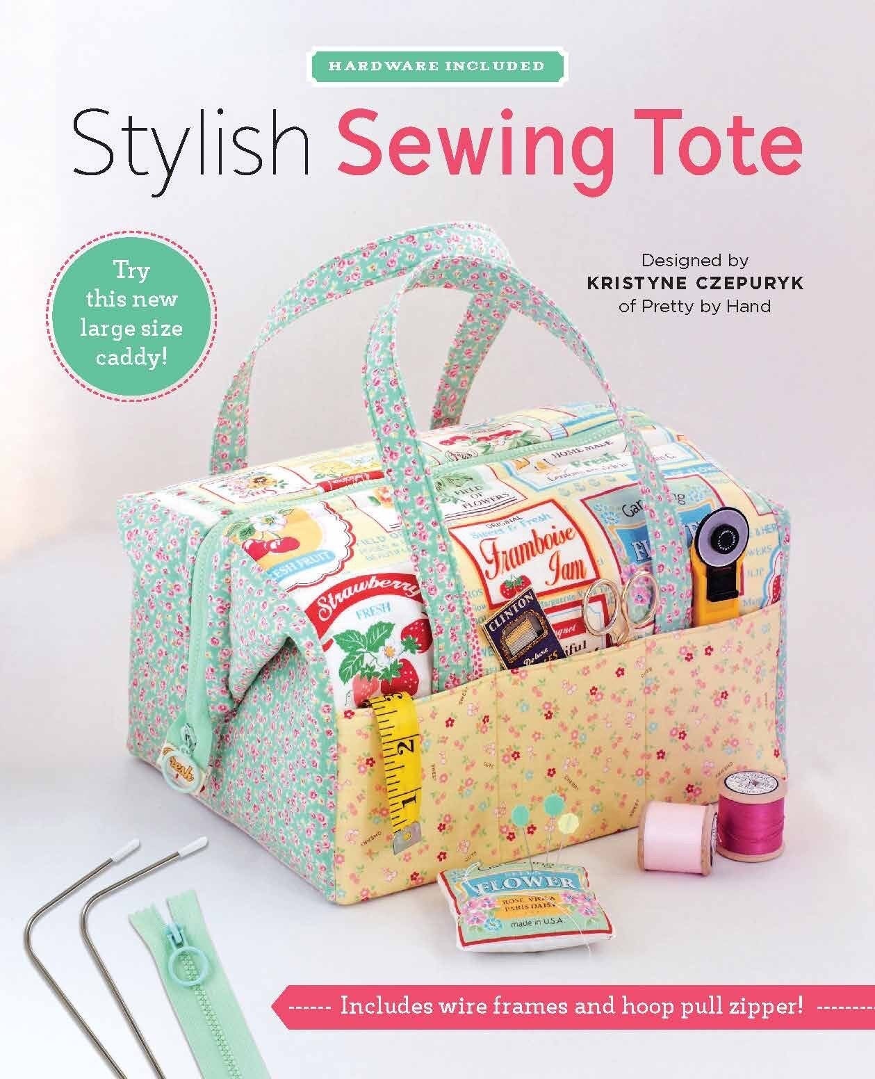 Zakka Workshop Stylish Sewing Tote Pattern Hardware Included Finished Size: 10"x8"x6"