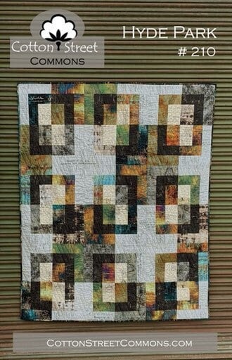 Digital Download Cotton Street Commons Hyde Park Quilt Pattern Finished Size 60"x72"