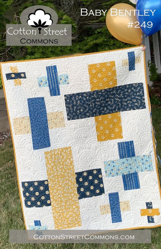 Cotton Street Commons Baby Bentley Quilt Pattern Finished Size: 42”x54”