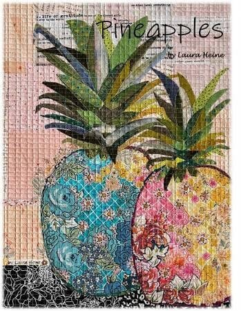 Laura Heine Pineapple Wall Quilt Pattern Finished Size: 18"x24"