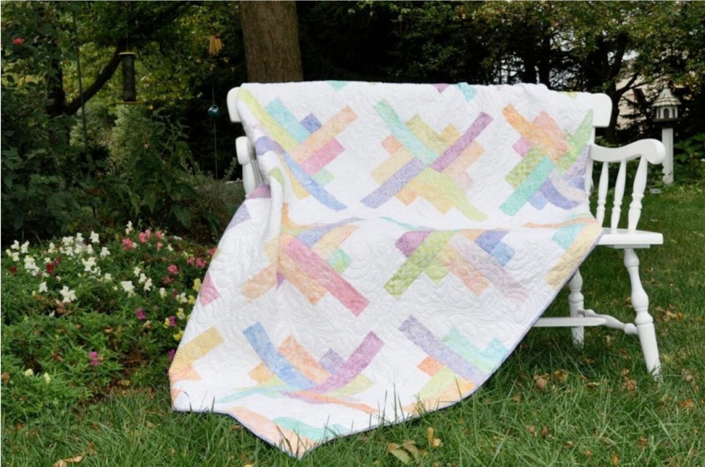 Amelie Scott Designs Whirygig Quilt Pattern Finished Size: 58"x81"