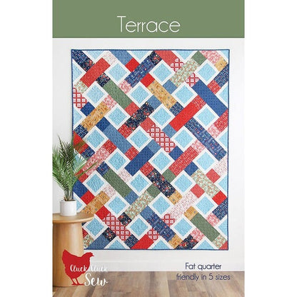 Cluck Cluck Sew Terrace Quilt Pattern (5 Size Variations Per Pattern)