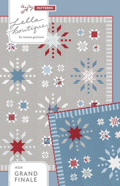 Lella Boutique Grand Finale Quilt Pattern Finished Size: 78.5"x78.5"