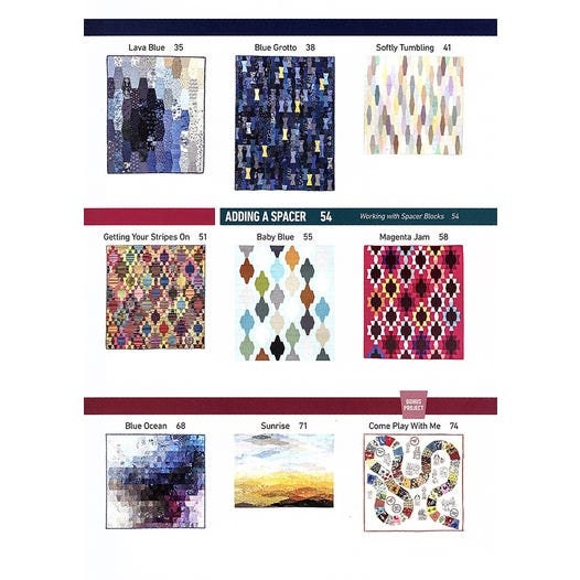 Valerie Prideaux Tumbler Quilts Endless Possibilities Pattern Book (16 Projects per book)