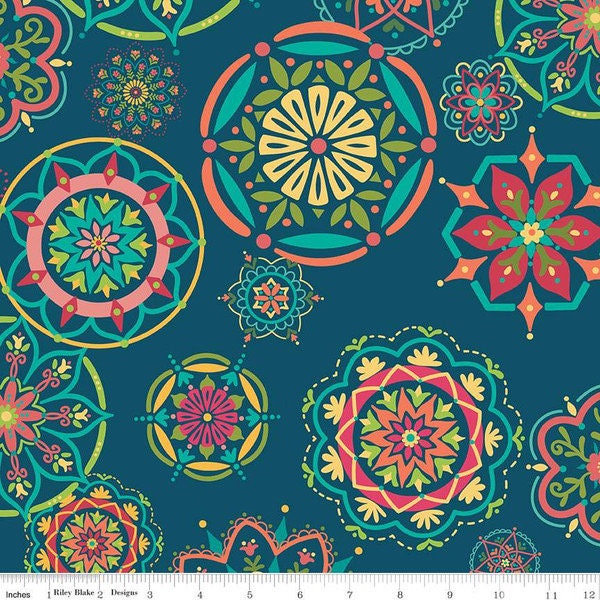 PREORDER!! Wideback Riley Blake Heather Peterson Market Street Fabric Collection Navy ( 107"-108" Width) Premium 100% Cotton Ship AUG 2024