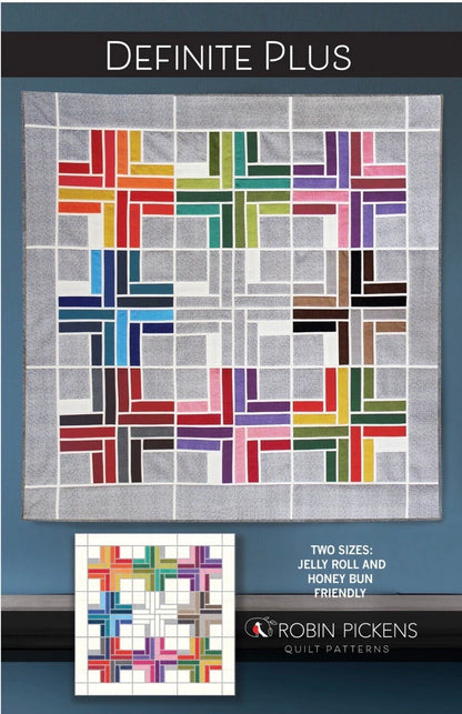 Robin Pickens Quilt Patterns Definite Plus Quilt Pattern (2 Size Variations Per Pattern)