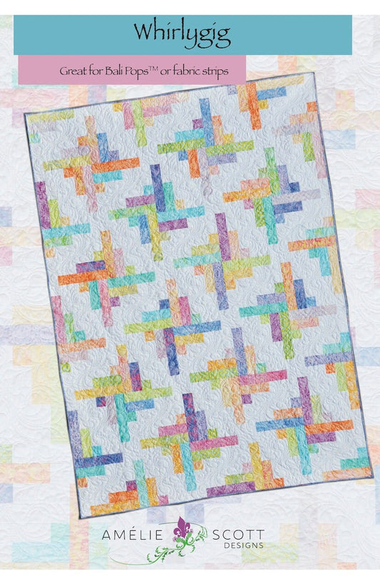 Amelie Scott Designs Whirygig Quilt Pattern Finished Size: 58"x81"