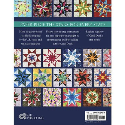 Carol Doak 60 Fabulous Paper-Pieced Stars Quilt Book 2nd Edition