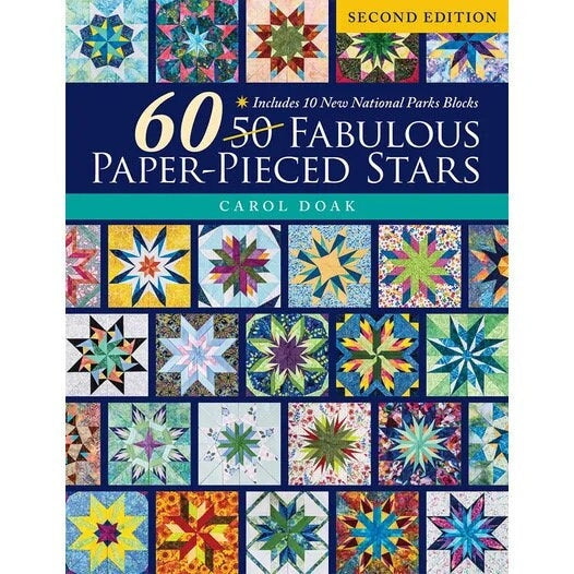 Carol Doak 60 Fabulous Paper-Pieced Stars Quilt Book 2nd Edition