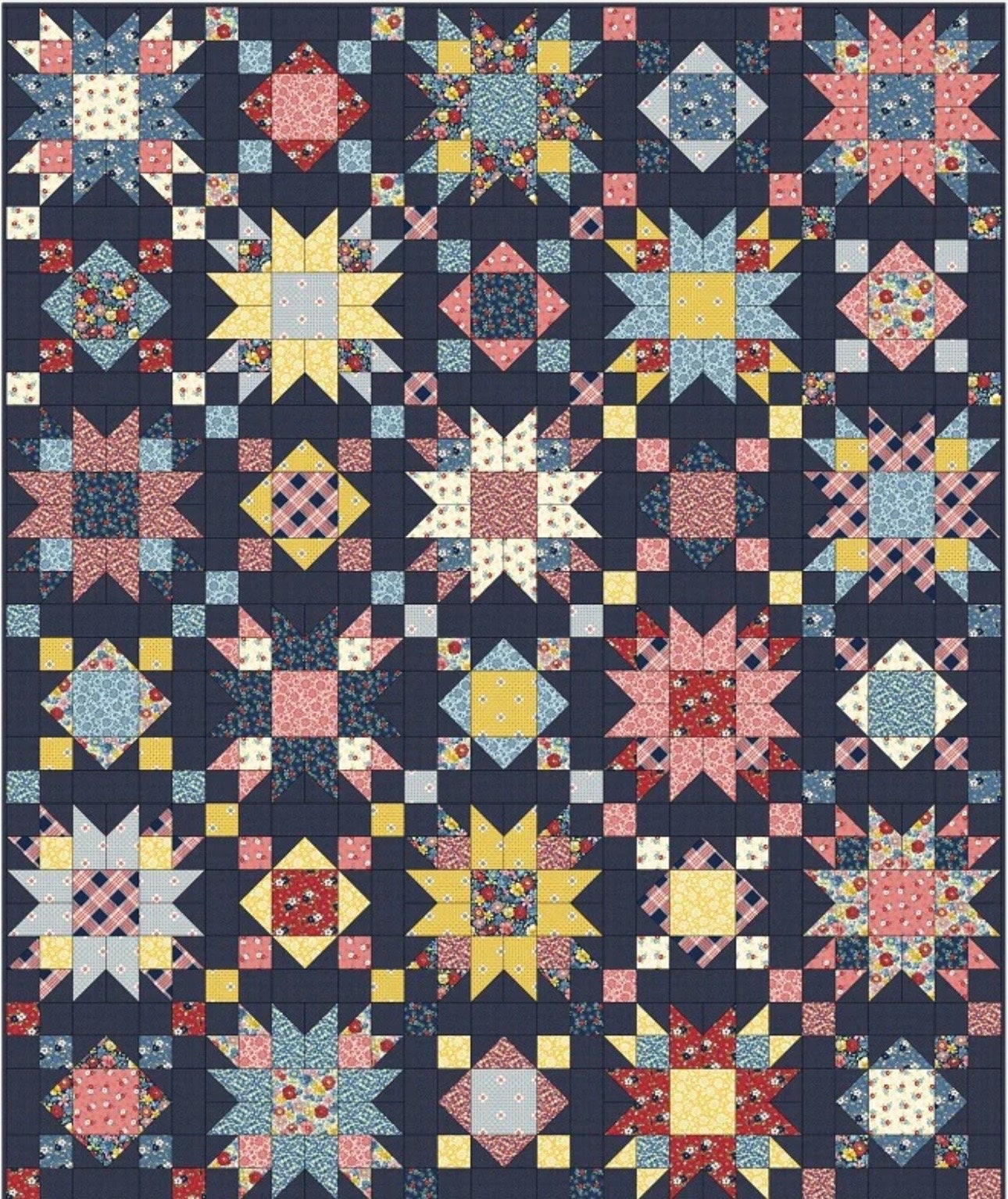 Busy Hands Quilts Summer on the Porch Quilt Pattern (4 Size Variations Per Pattern)