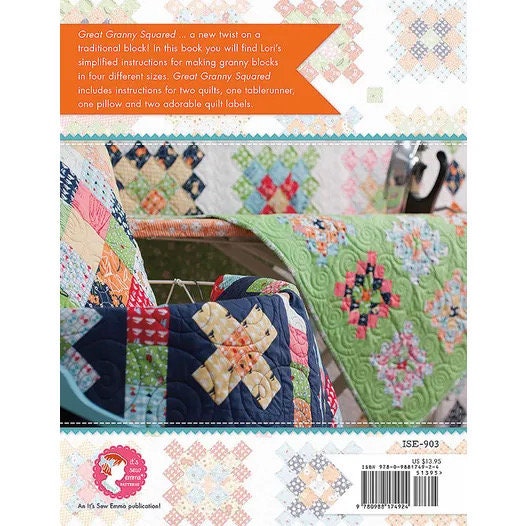 It's Sew Emma Great Granny Squared Pattern Book (6 Projects Per Book)