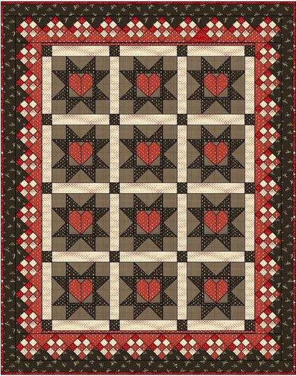 Laugh Yourself Into Stitches Farmhouse Love Quilt Pattern Finished Size: 57"x73"