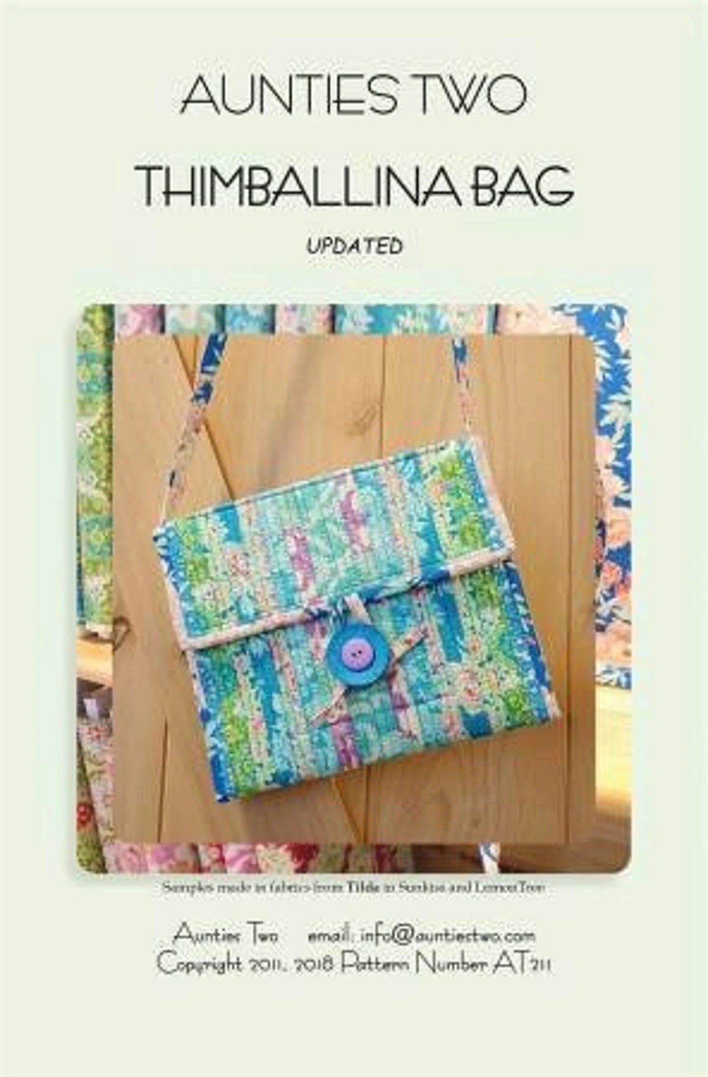 Aunties Two Thimballina Bag Updated Pattern